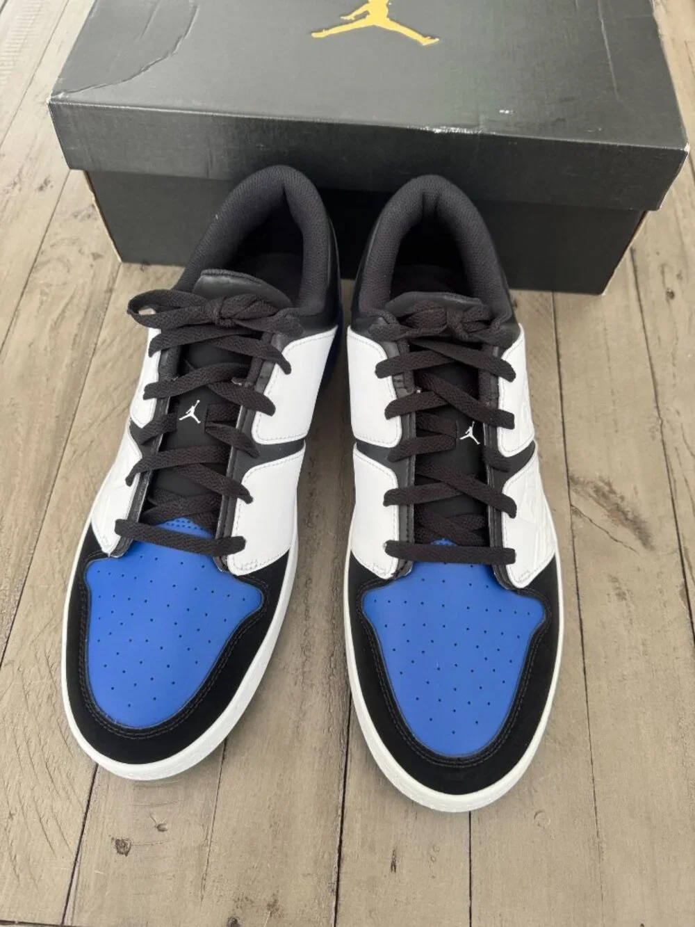 Nike Air Jordan NU Retro 1 Golf Shoes Black/Sport Royal/White Size 13